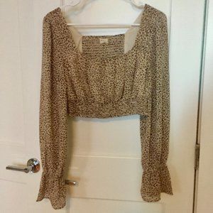leopard print altar'd state blouse